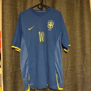 Nike FIT vintage embroidered CBF Brazil #10 jersey